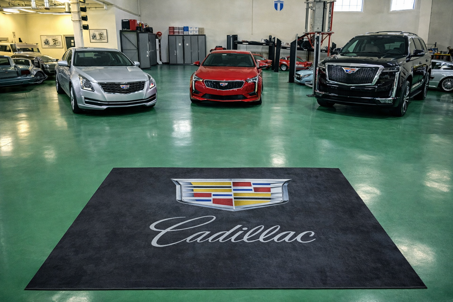Cadillac Luxury Rug 59.1 × 86.6 inch Home, Garage & Display Carpet