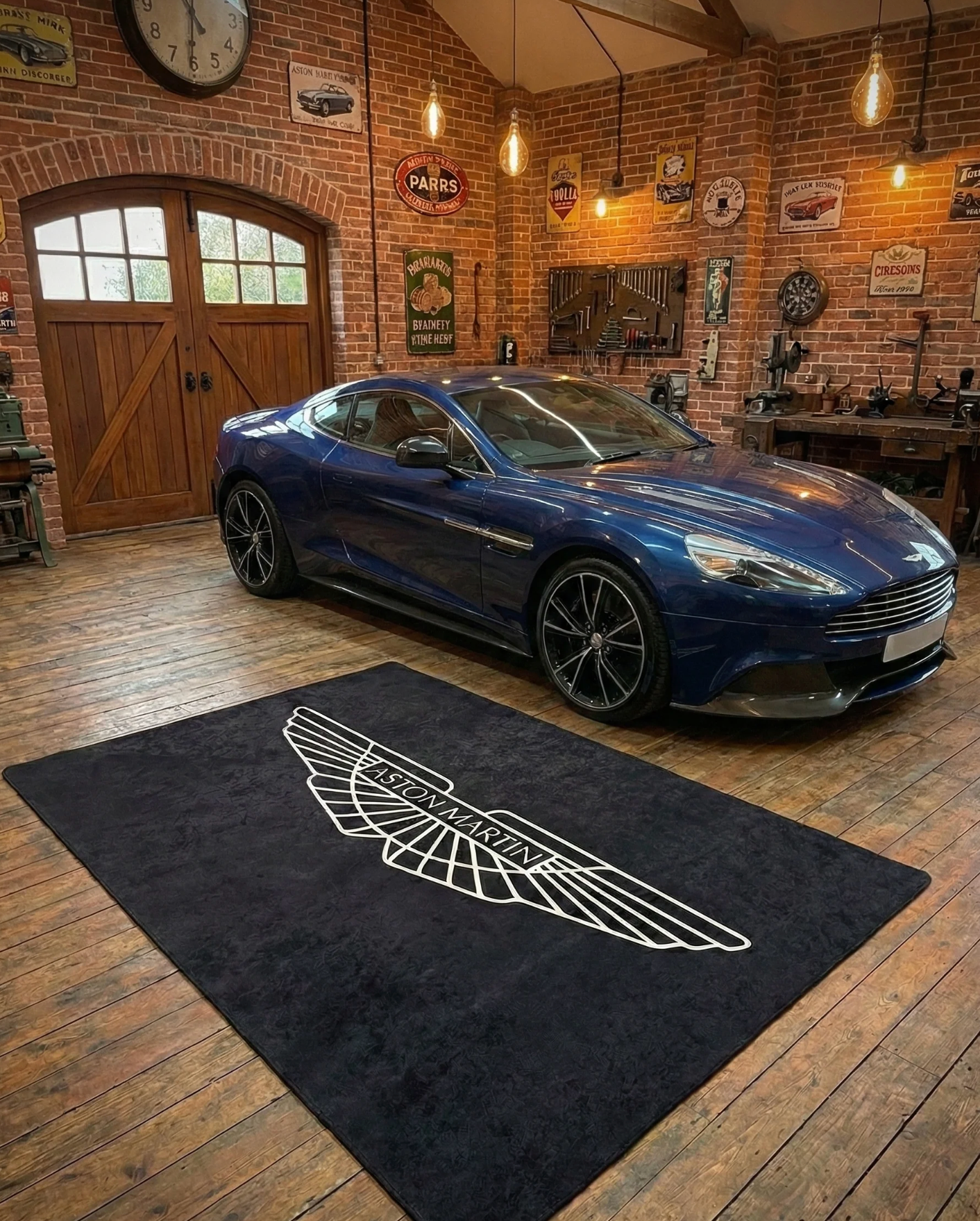 Aston Martin Luxury Rug 59.1 × 86.6 inch Home, Garage & Display Carpet