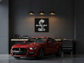 Handmade Shelby Logo Wood Wall Art: Garage Decor Wall Decor