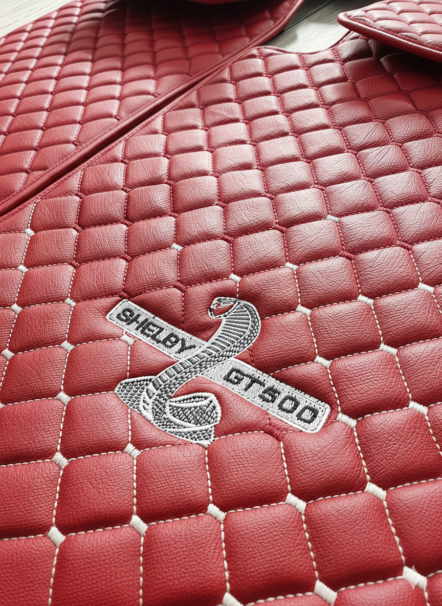 For Shelby GT500 Car Floor Mats Custom fit Leather for all Shelby GT500 Supersnake Model Waterproof Carpet Liner