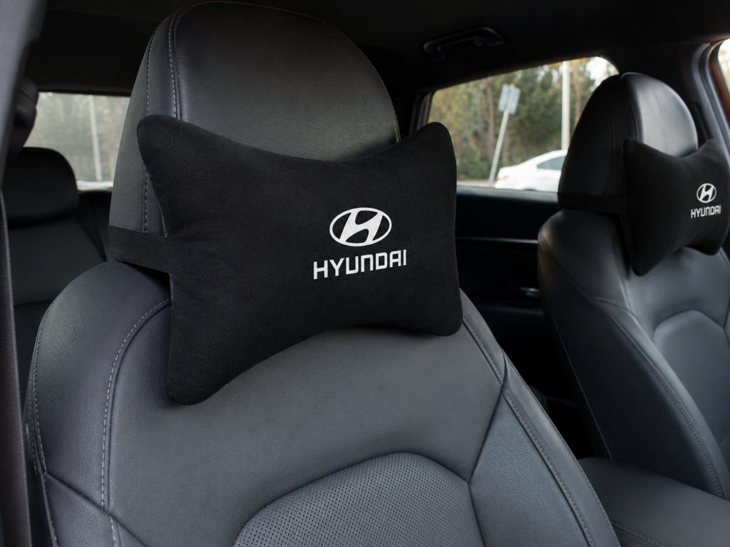 Hyundai Velvet Neck Pillow, 2pcs