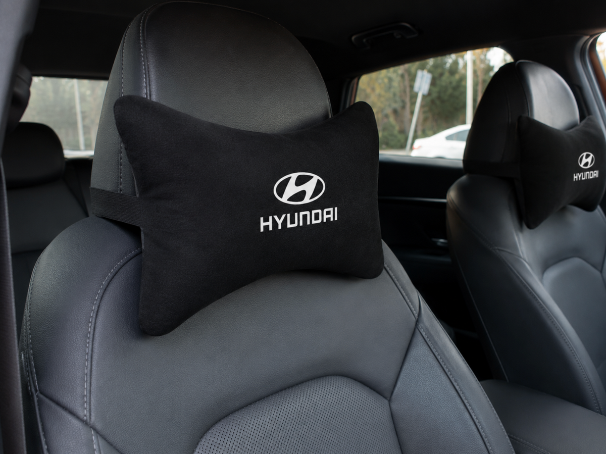 Hyundai Velvet Neck Pillow, 2pcs