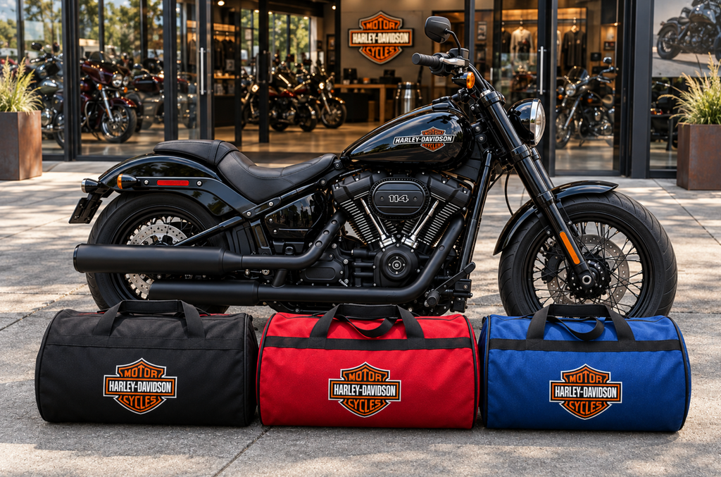 Harley Davidson Motorcycle Duffel Bag – Premium Travel & Gear Bag for Riders