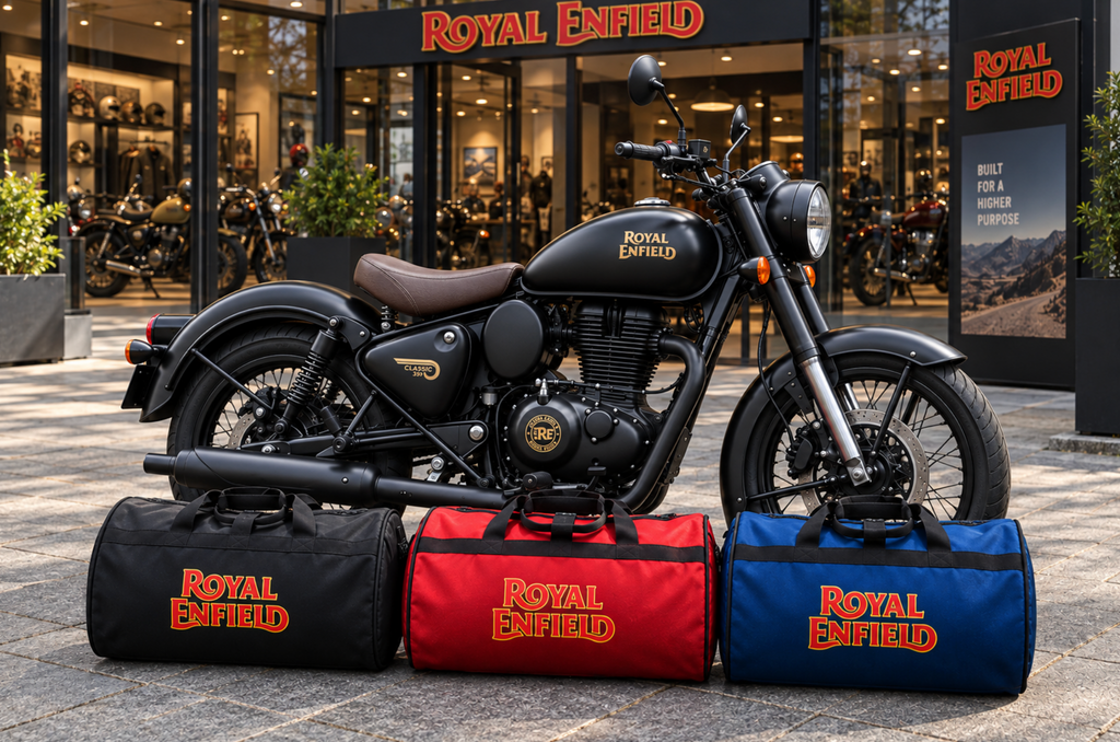 Royal Enfield Motorcycle Duffel Bag – Premium Travel & Gear Bag for Riders