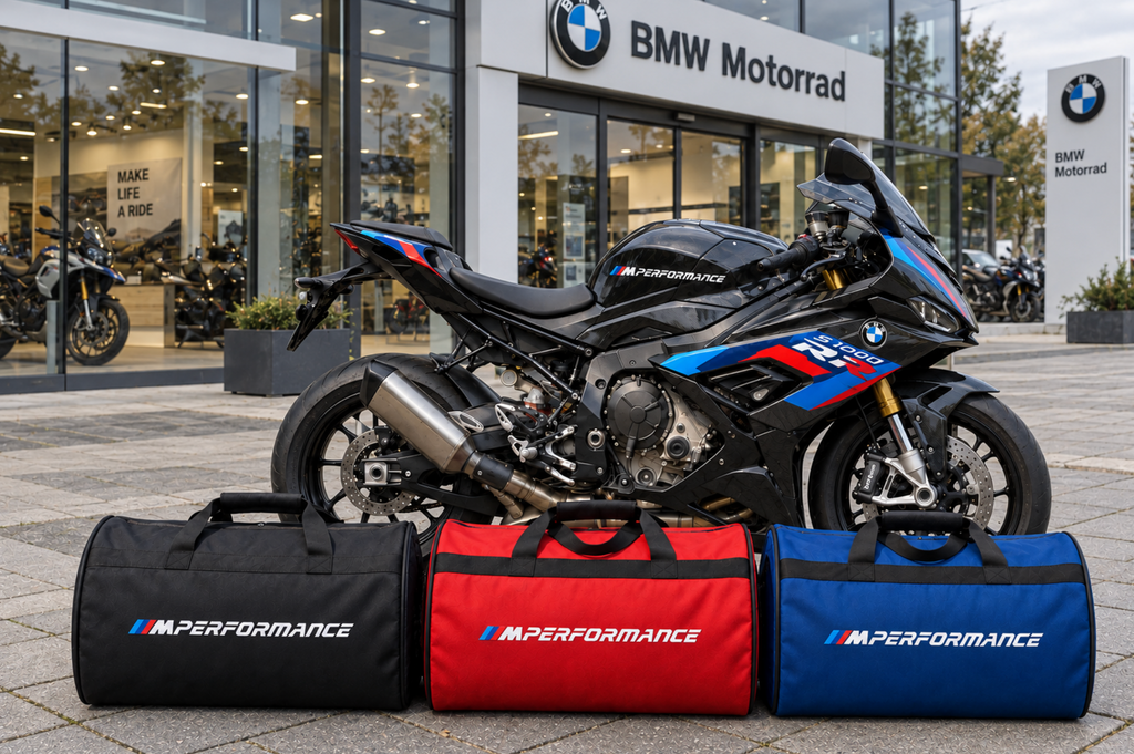 BMW M Performance Motorcycle Duffel Bag – Premium Travel & Gear Bag for Riders