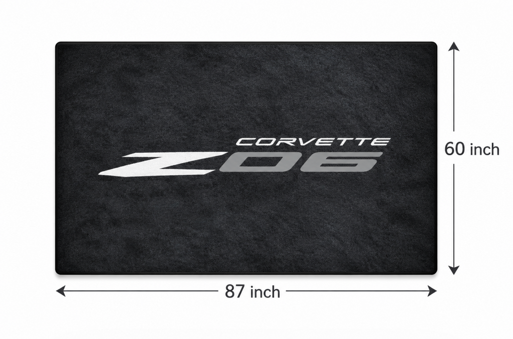 Corvette Rug ( Jake Skull-Stingray-ZR1-Z51-E RAY-GRAND SPORT-Z06-C8.R ), (60x87 Inches)