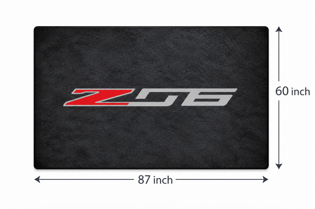 Corvette Rug ( Jake Skull-Stingray-ZR1-Z51-E RAY-GRAND SPORT-Z06-C8.R ), (60x87 Inches)