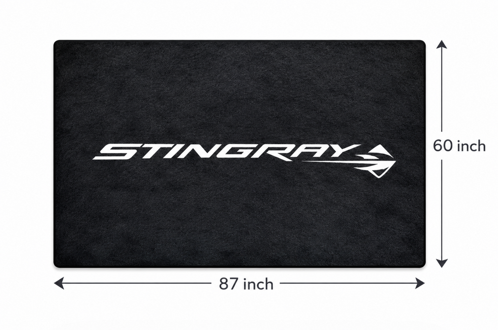 Corvette Rug ( Jake Skull-Stingray-ZR1-Z51-E RAY-GRAND SPORT-Z06-C8.R ), (60x87 Inches)