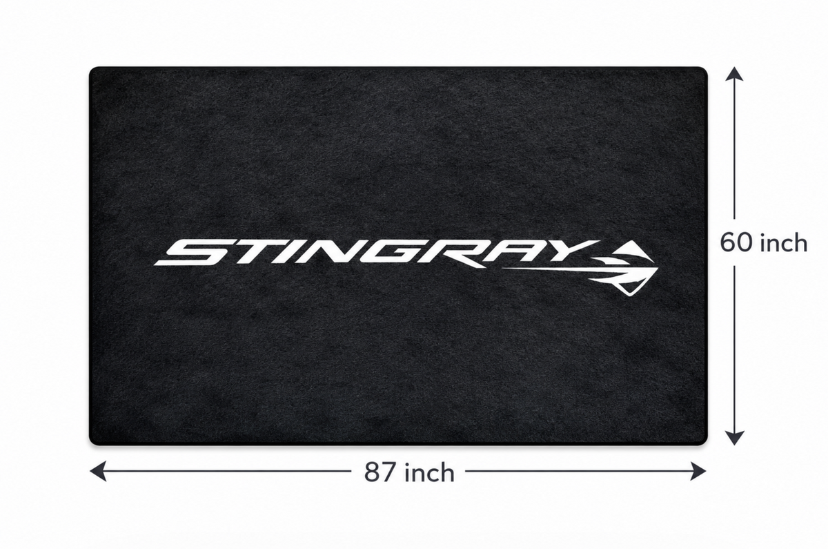 Corvette Rug ( Jake Skull-Stingray-ZR1-Z51-E RAY-GRAND SPORT-Z06-C8.R ), (60x87 Inches)