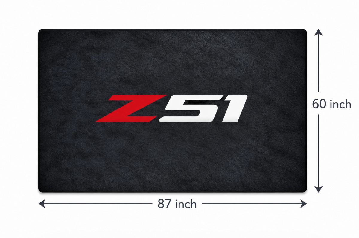 Corvette Rug ( Jake Skull-Stingray-ZR1-Z51-E RAY-GRAND SPORT-Z06-C8.R ), (60x87 Inches)