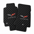 CORVETTE C6 leather car floor mat, CORVETTE waterproof custom car mat