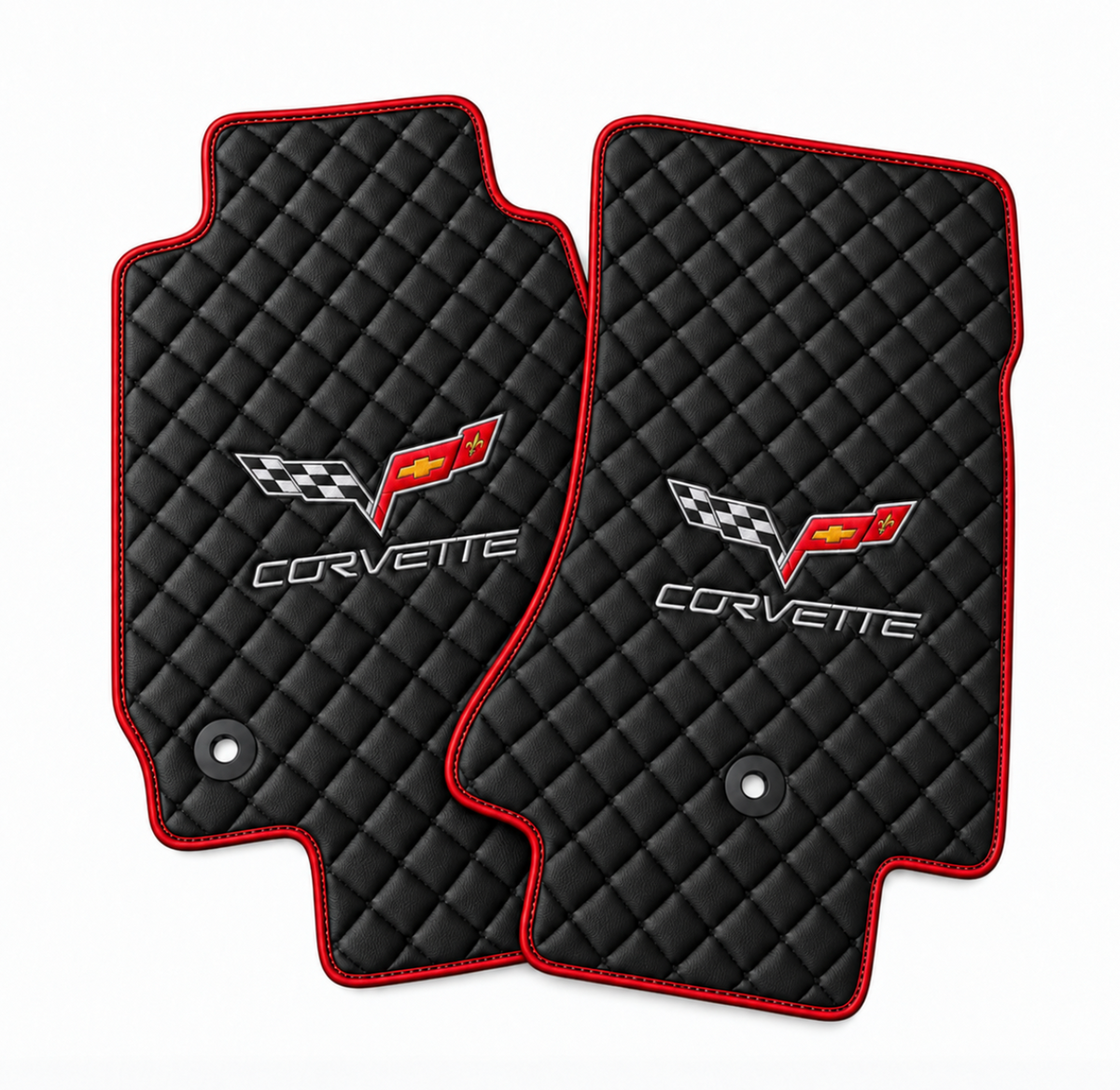 CORVETTE C6 leather car floor mat, CORVETTE waterproof custom car mat