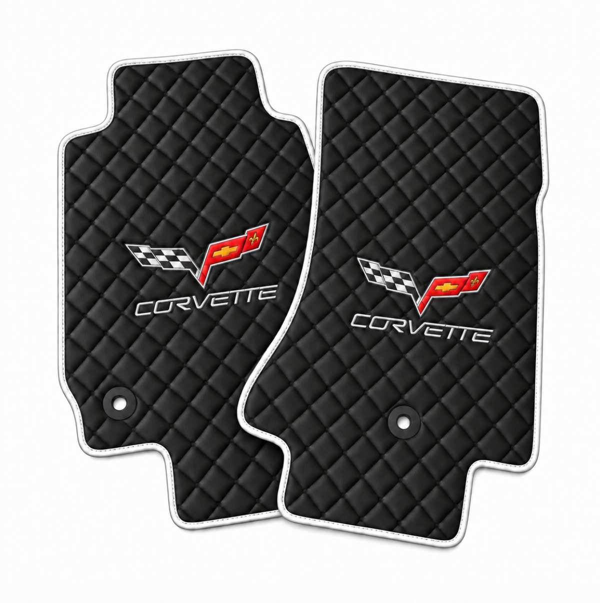CORVETTE C6 leather car floor mat, CORVETTE waterproof custom car mat