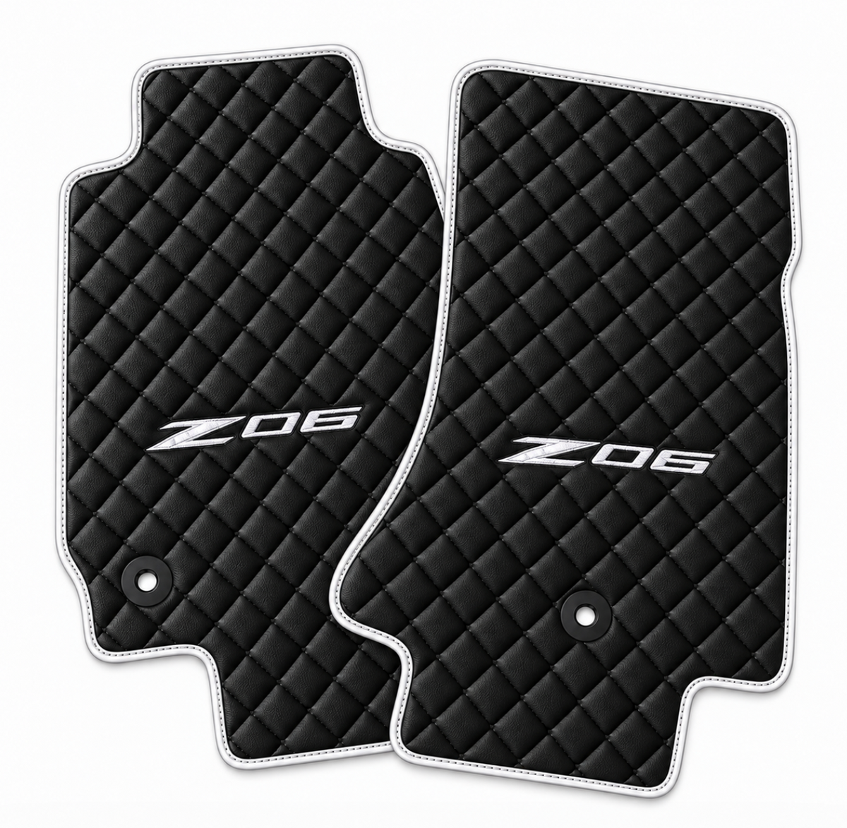 CORVETTE Z06 leather car floor mat, CORVETTE waterproof custom car mat