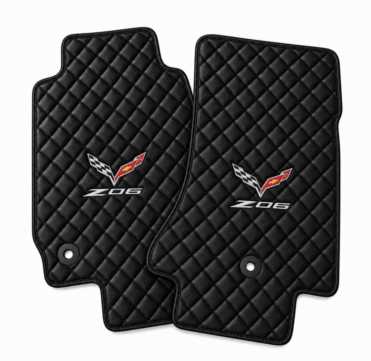 CORVETTE C7 Z06 leather car floor mat, CORVETTE waterproof custom car mat