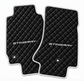 CORVETTE Stingray leather car floor mat, CORVETTE waterproof custom car mat
