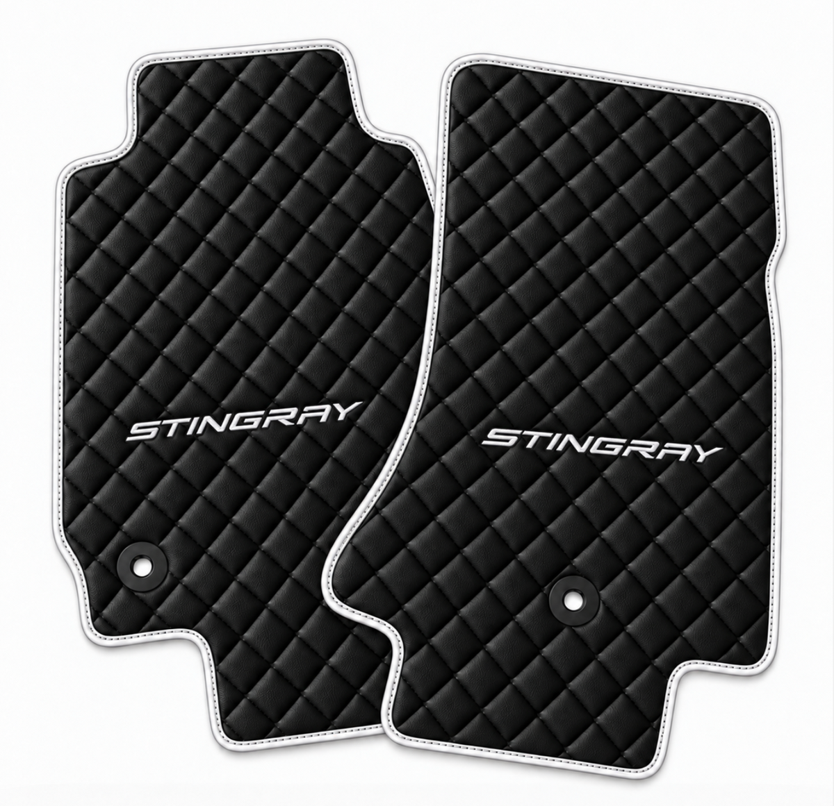 CORVETTE Stingray leather car floor mat, CORVETTE waterproof custom car mat