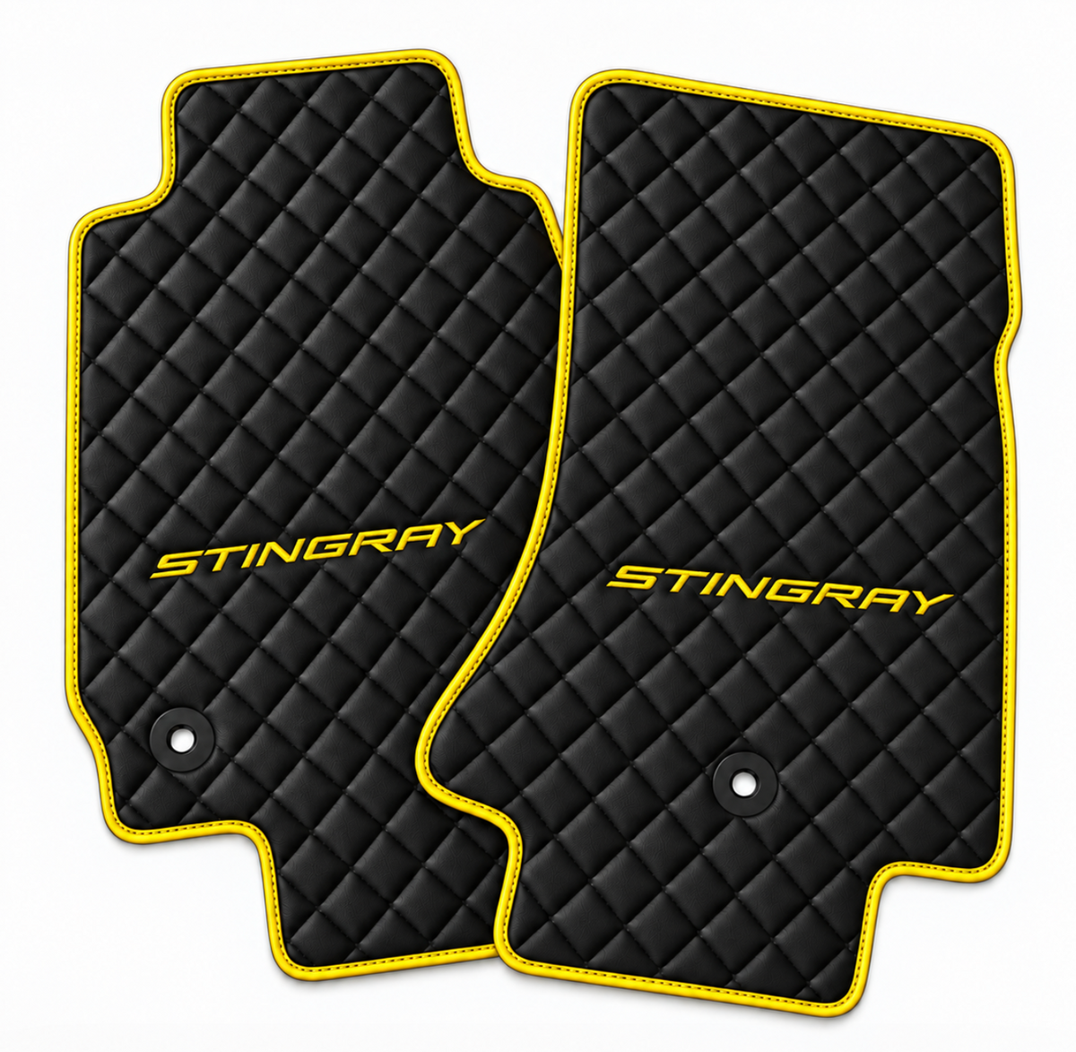 CORVETTE Stingray leather car floor mat, CORVETTE waterproof custom car mat
