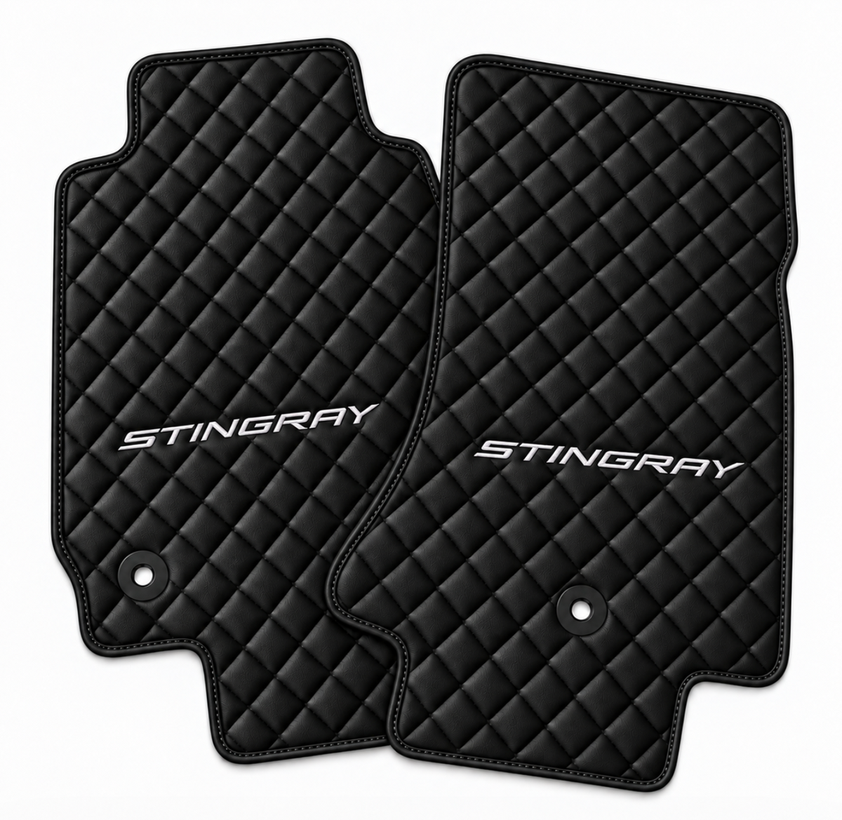 CORVETTE Stingray leather car floor mat, CORVETTE waterproof custom car mat