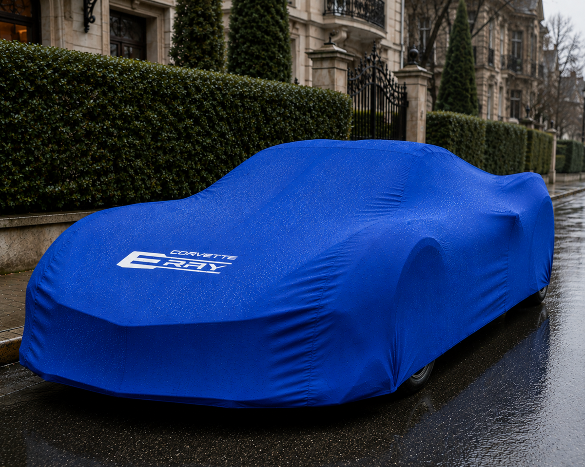 Corvette C8 E RAY Outdoor Car Cover, custom-made Corvette car cover, A++
