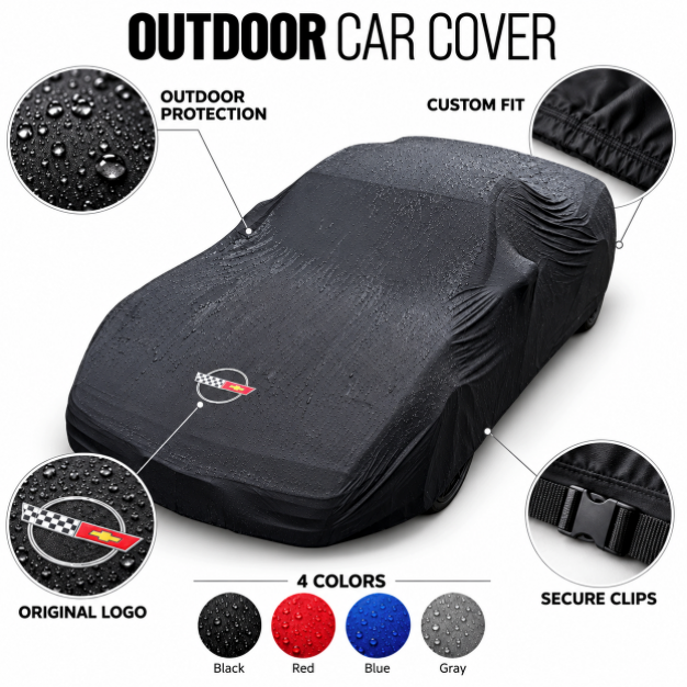 Corvette C4 Outdoor Car Cover, custom-made Corvette car cover, A++
