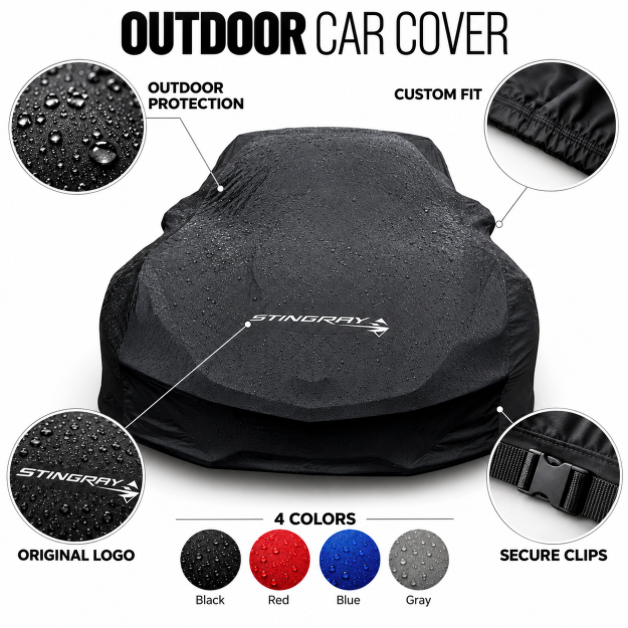 Corvette Stingray Outdoor Car Cover, custom-made Corvette car cover, A++
