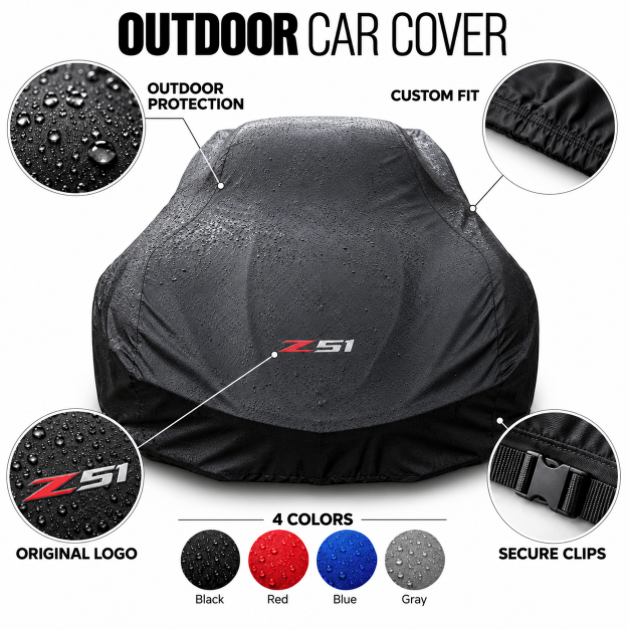 Corvette Z51 Outdoor Car Cover, custom-made Corvette car cover, A++