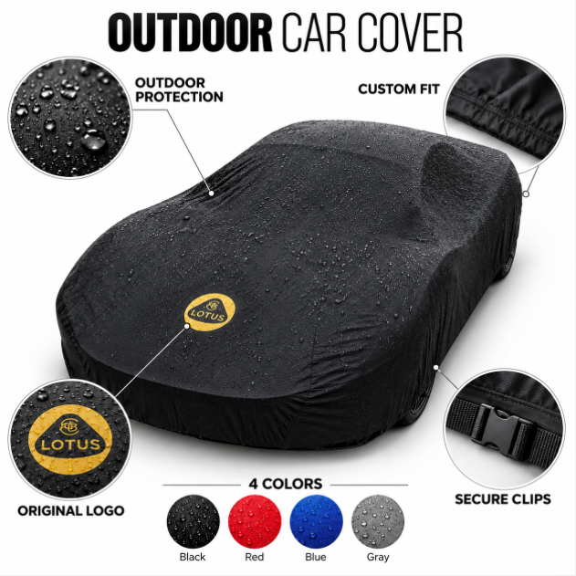 Lotus Outdoor Car Cover, Custom Fit Waterproof Car Cover