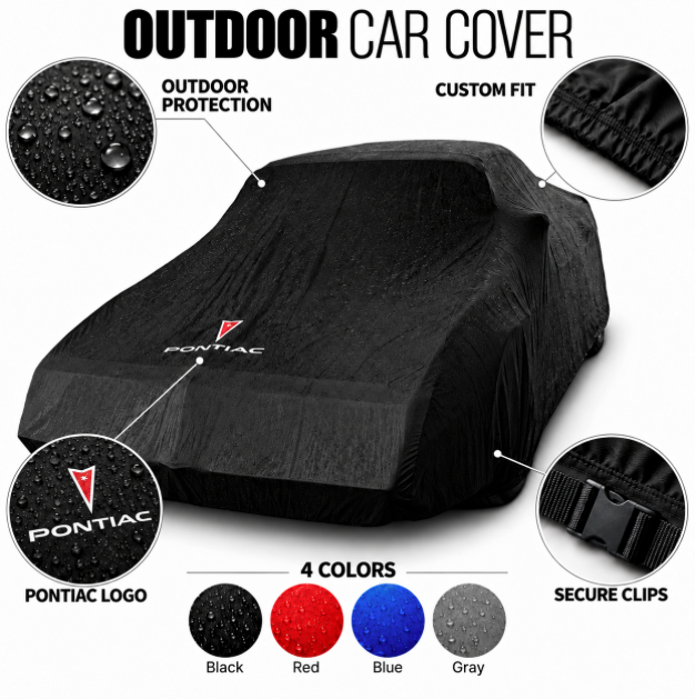Pontiac Outdoor Car Cover, Custom Fit Waterproof Cover