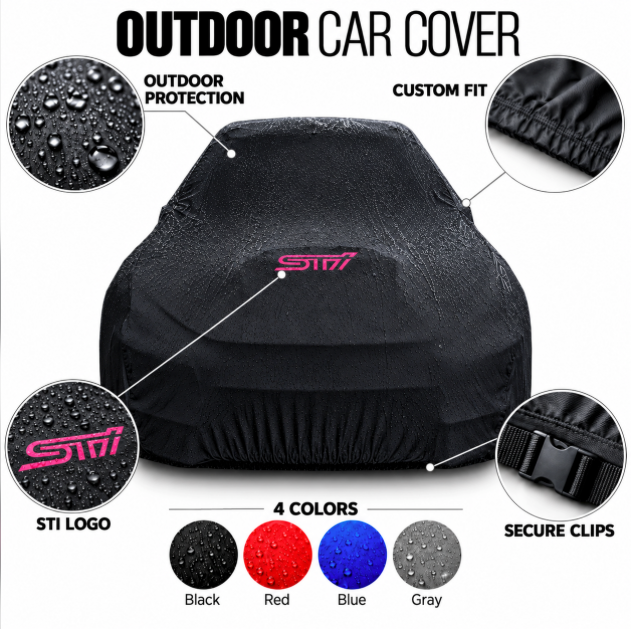 Subaru STI Car Cover, Subaru STI custom-made Outdoor car cover