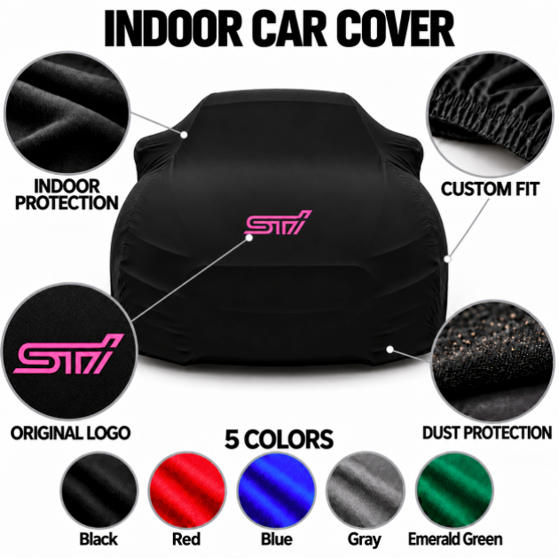 Subaru STI Car Cover, Subaru STI custom-made indoor car cover