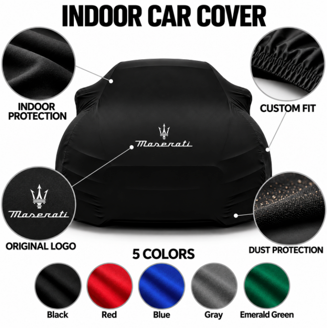 Maserati Car Cover, Maserati custom-made indoor car cover