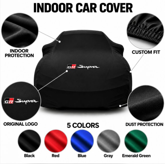 TOYOTA GR SUPRA Car Cover, GR SUPRA custom-made indoor car cover