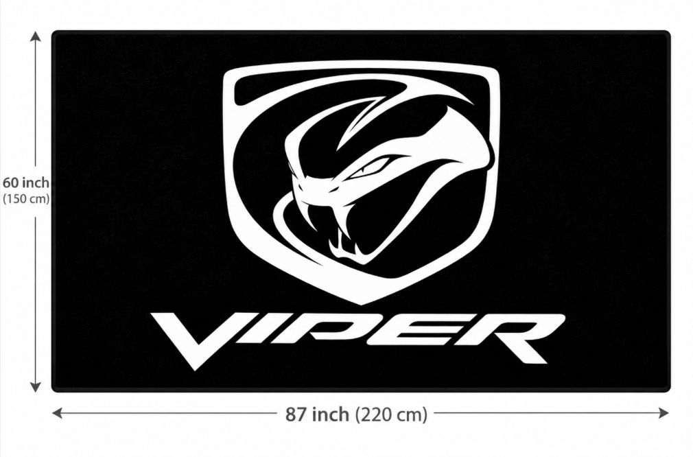 DODGE Viper Luxury Rug 60×87 INCH Garage Floor Mat
