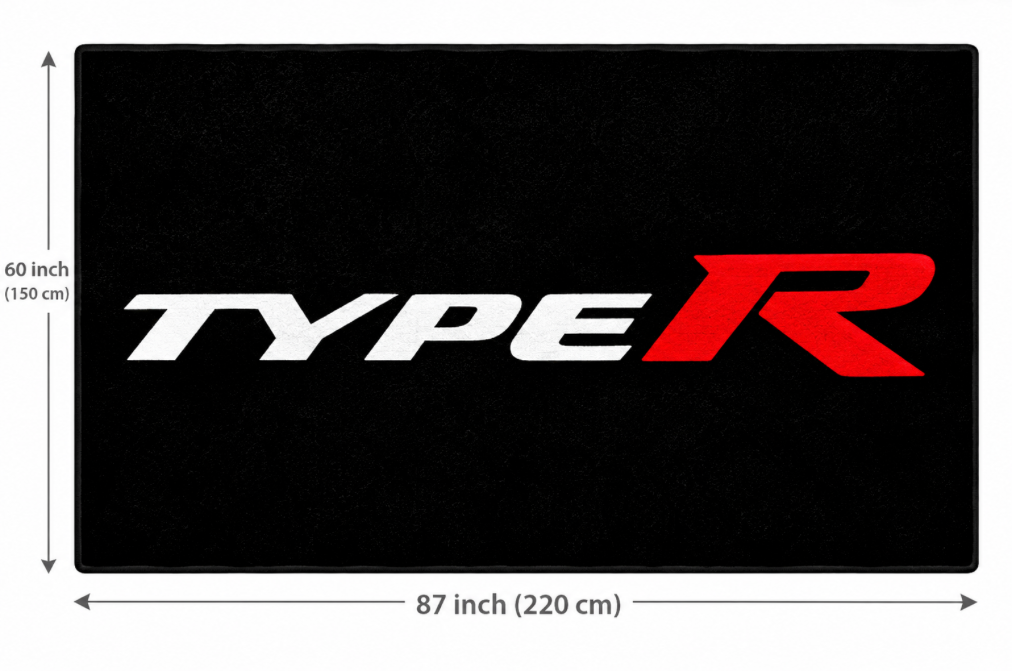 HONDA Type-R Luxury Rug 60×87 INCH Garage Floor Mat