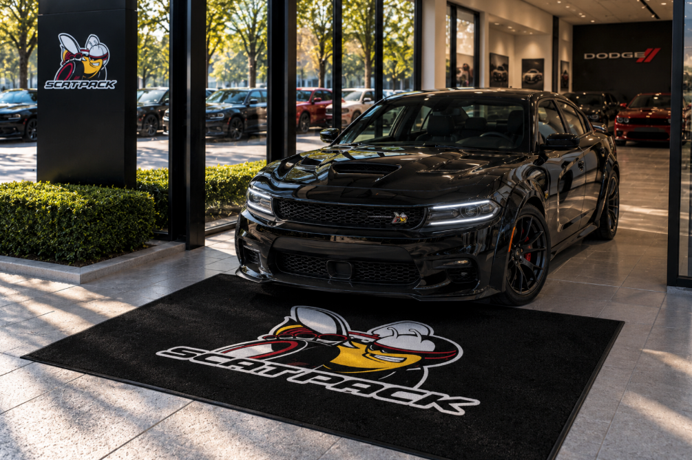 DODGE SCAT PACK Luxury Rug 60×87 INCH Garage Floor Mat