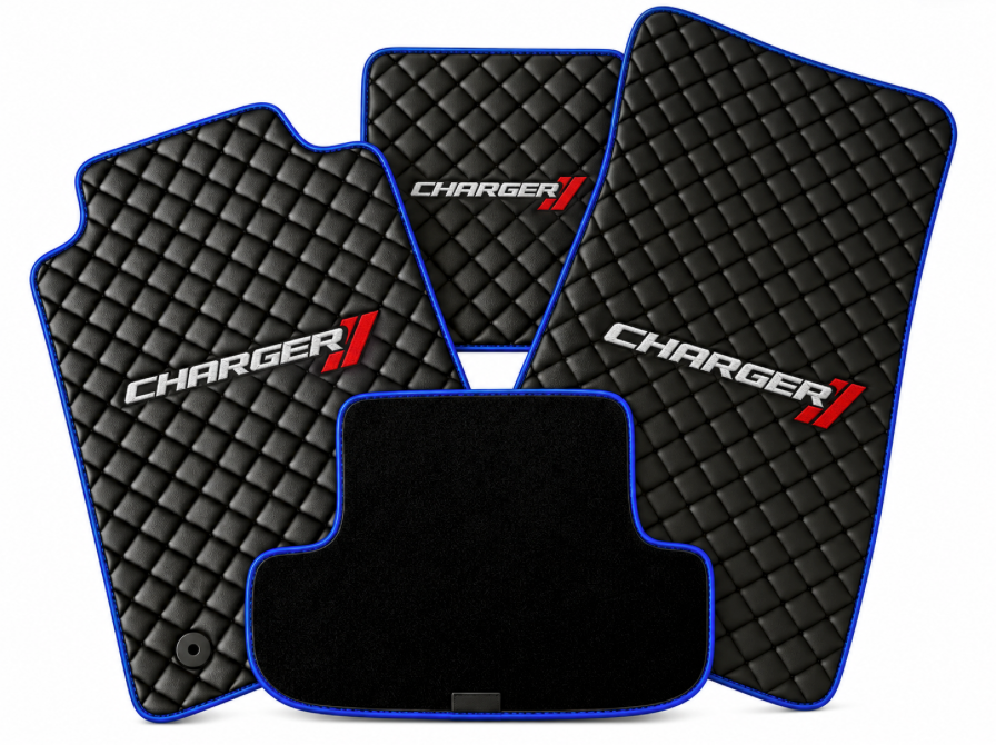 DODGE CHARGER Leather Car Floor Mat, CHARGER Waterproof Custom Car Mat