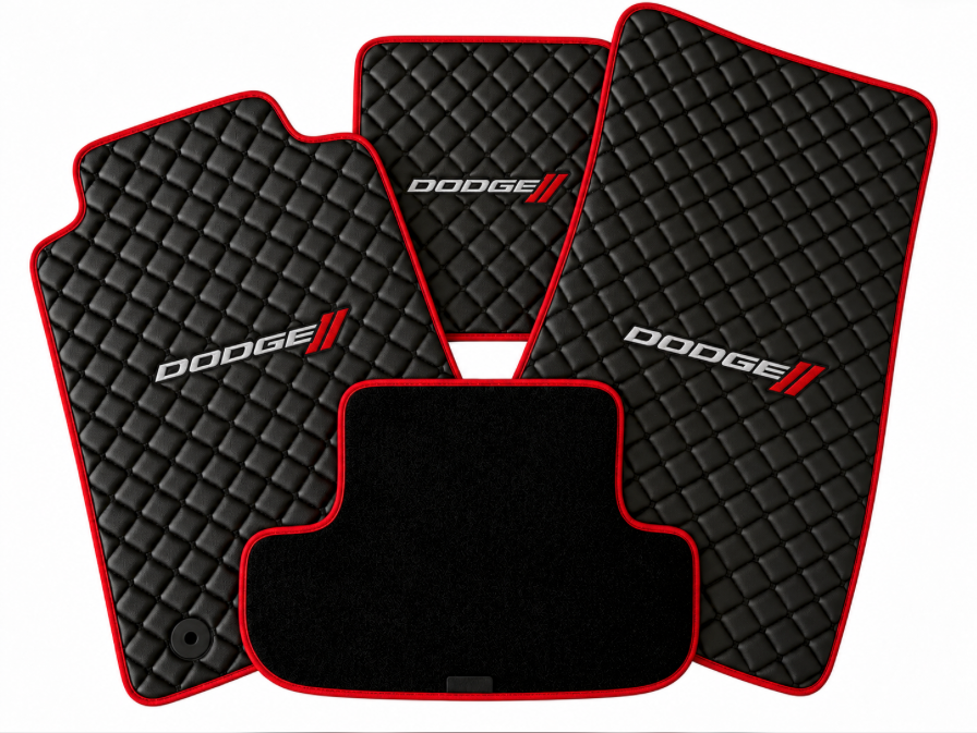 DODGE Leather Car Floor Mat, DODGE Waterproof Custom Car Mat