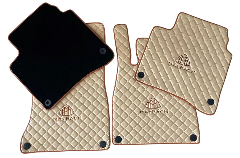 Leather Floor Mats Set Trunk Mat Pillow For S550 GLS600 S580 S600 S560