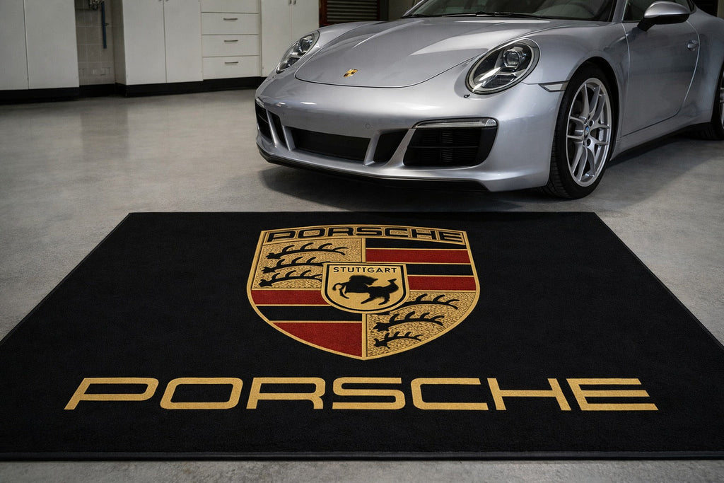 Porsche Luxury Rug 60×87 INCH Garage Floor Mat