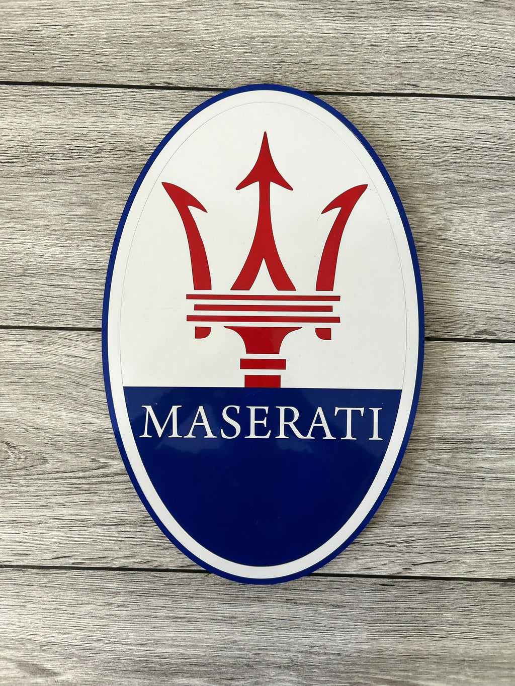 Maserati Wall Sign for Garage – Premium Wall Decor for Car Enthusiasts