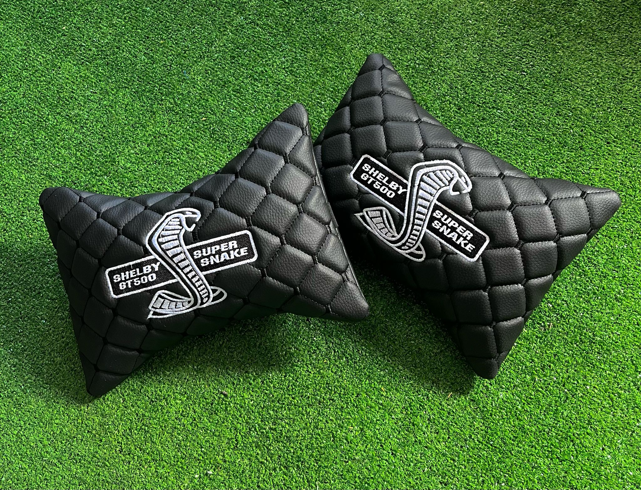 For Shelby GT500 Leather Neck Pillows for Cars - Premium Comfort and Style (2 PCS)