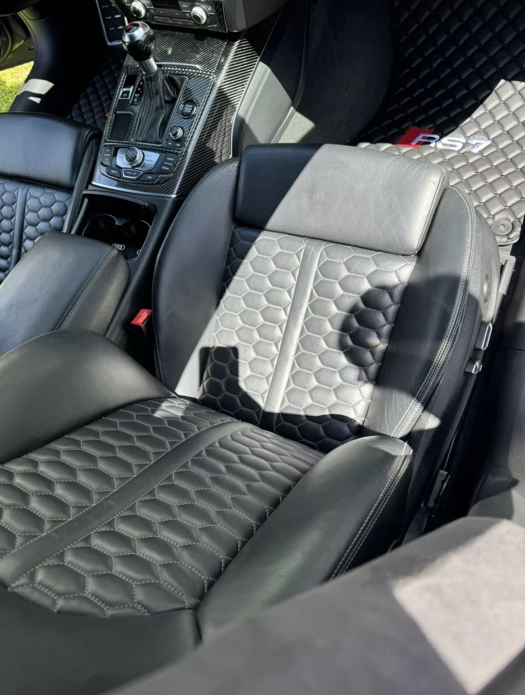 Audi RS7 Leather Car Floor Mat, Audi RS7 Waterproof Custom Car Mat