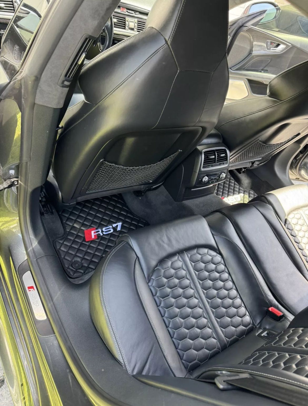 Audi RS7 Leather Car Floor Mat, Audi RS7 Waterproof Custom Car Mat