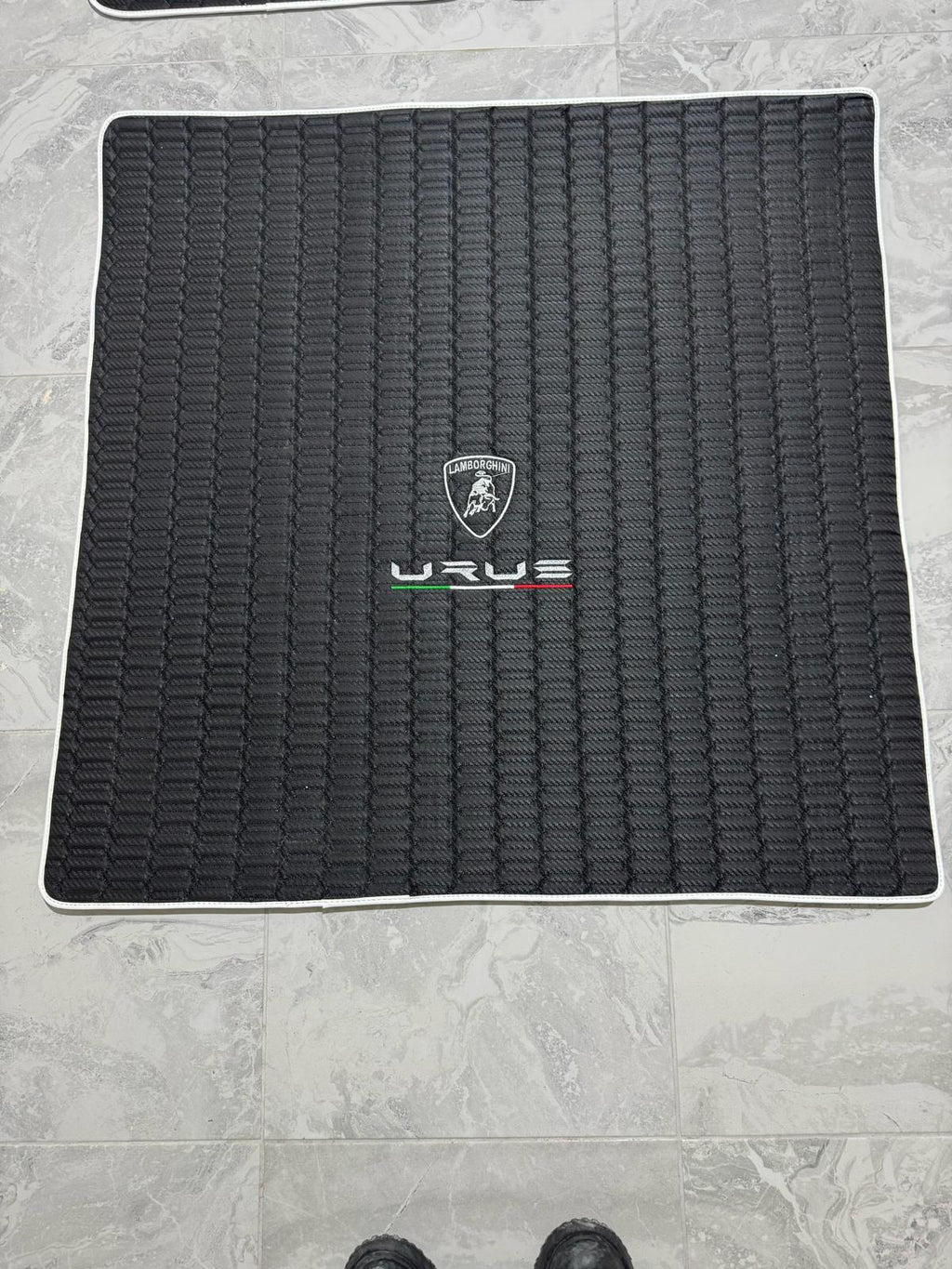 Lamborghini URUS Leather Car Floor Mat + Trunk Mat Full Set, Lamborghini Waterproof Custom Car Mat