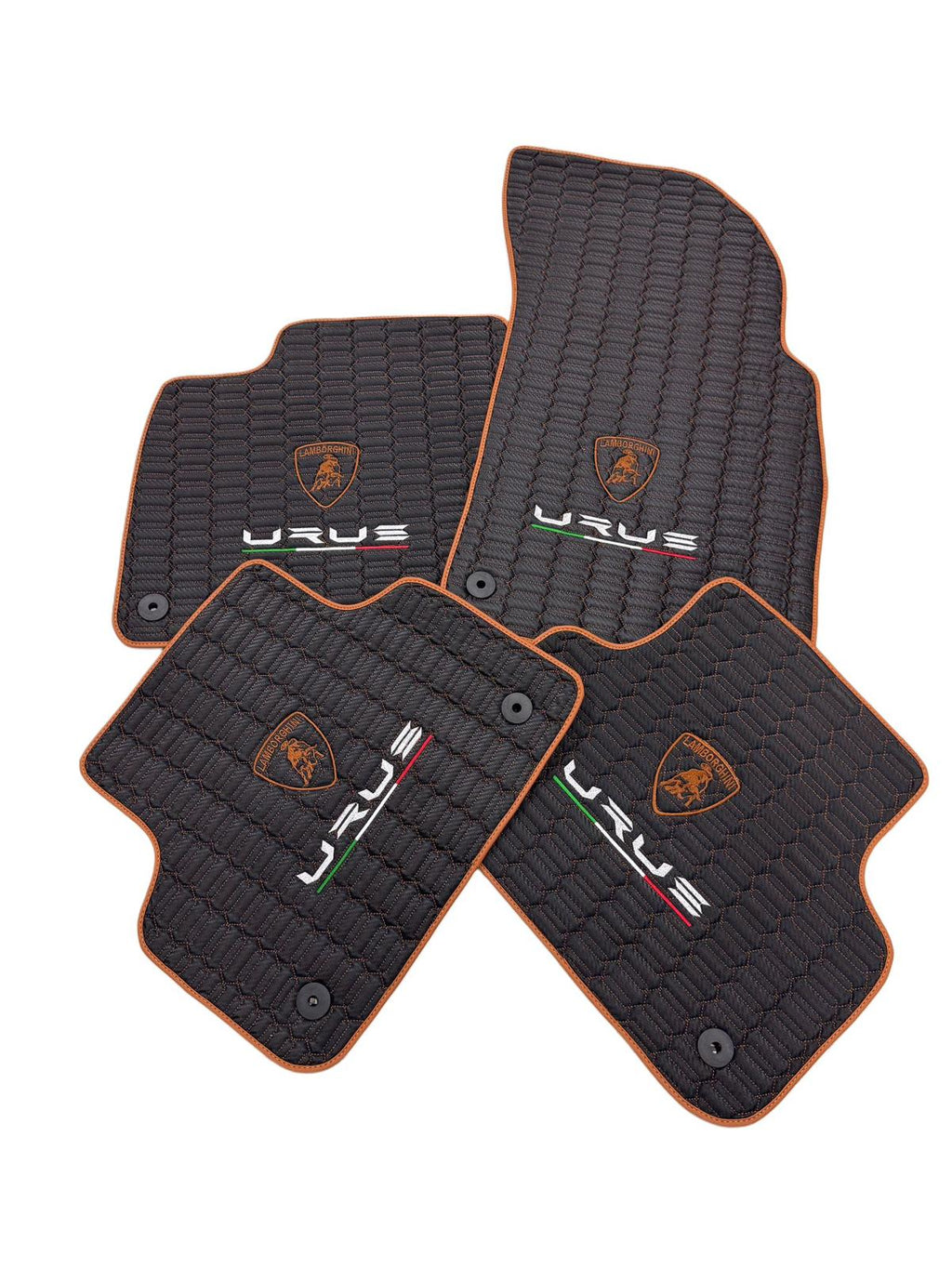 Lamborghini URUS Leather Car Floor Mat + Trunk Mat Full Set, Lamborghini Waterproof Custom Car Mat