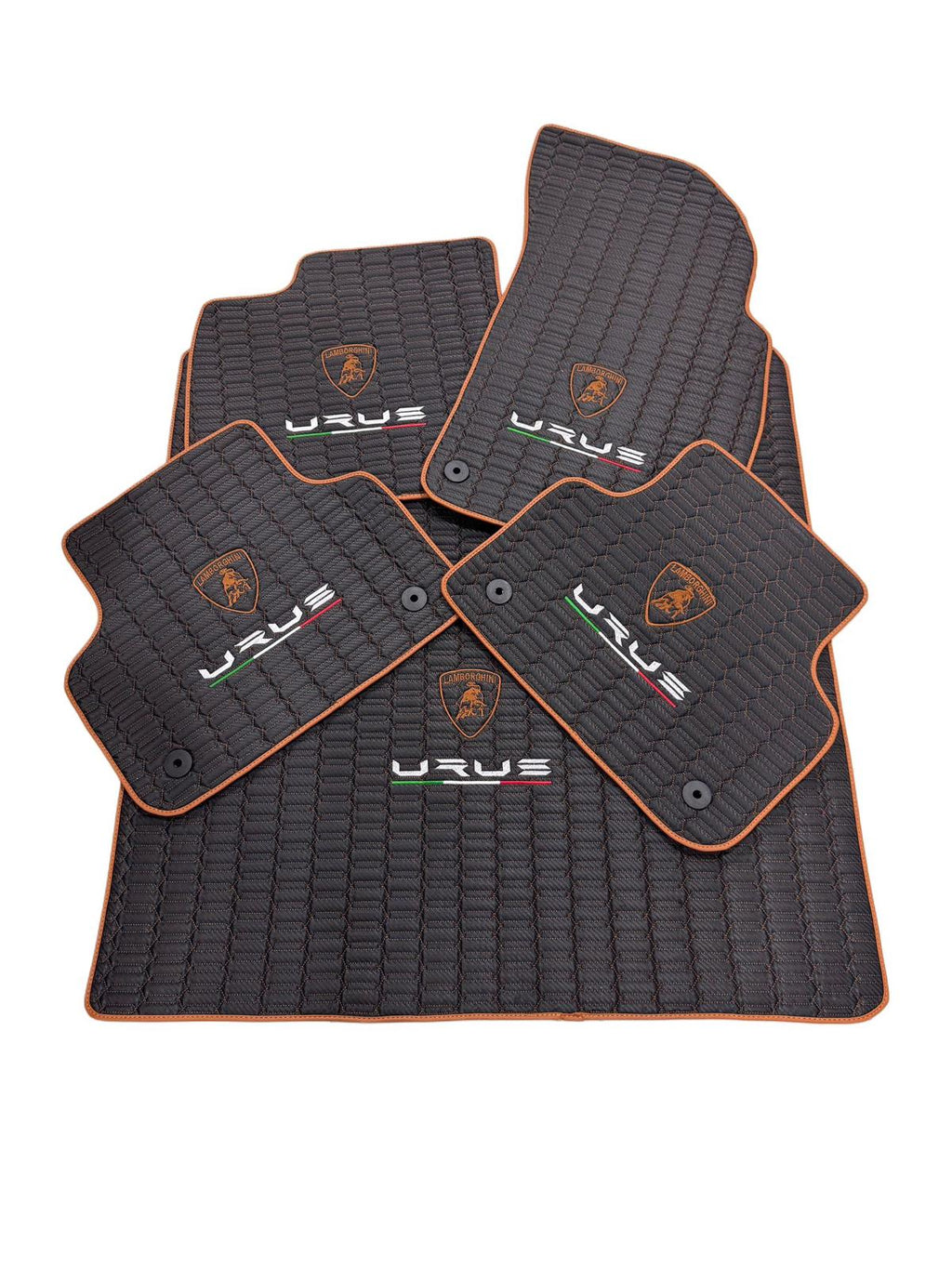 Lamborghini URUS Leather Car Floor Mat + Trunk Mat Full Set, Lamborghini Waterproof Custom Car Mat