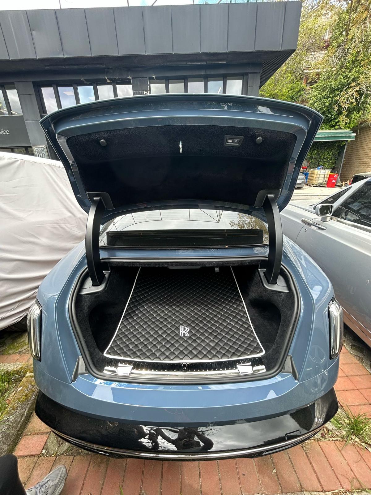For all Rolls Royce Spectre Car Floor Mats Full Set, 2 Lumbar Cushion, Cargo Liner