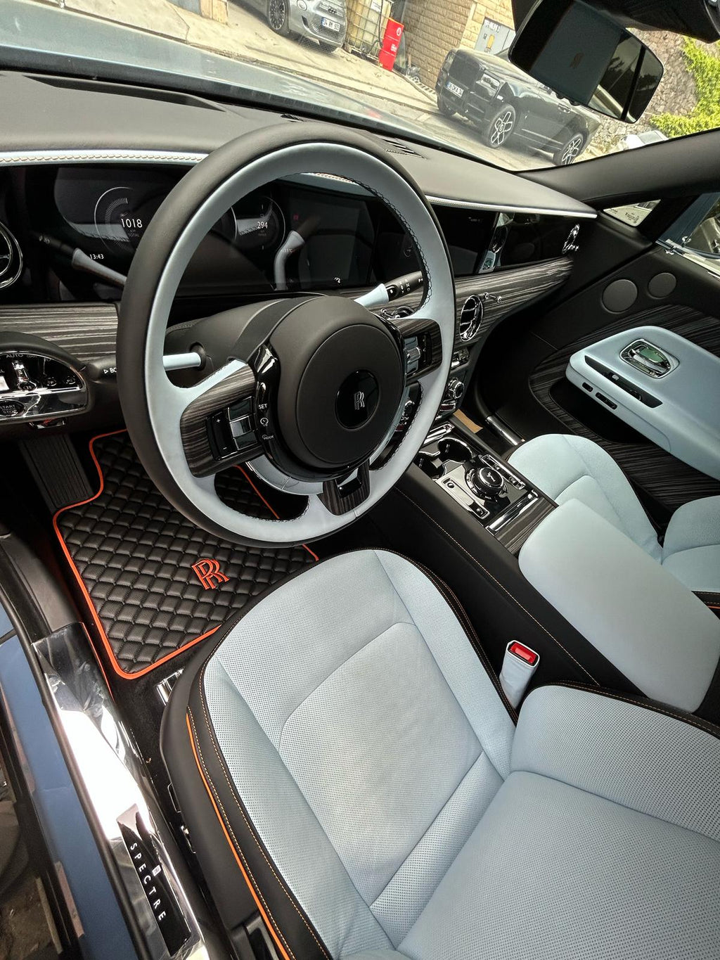 For all Rolls Royce Spectre Car Floor Mats Custom fit Leather for all Spectre Waterproof Carpet Liner