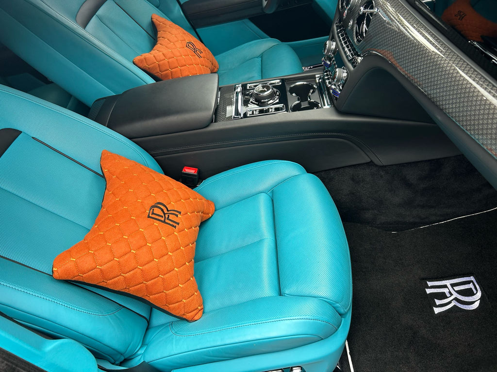 For all Rolls Royce Spectre Series Carpet Full Set Car Floor Mats, 2 Pillows and Cargo Liner Bespoke